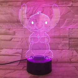 3D LED Lampička Stitch