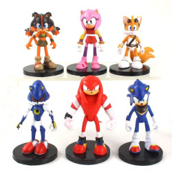 Figurky Ježek Sonic 6 ks III s podstavcem
