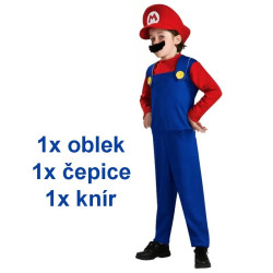 Dětský kostým Super Mario 120-130 cm