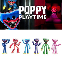 Figurky Huggy/Wuggy - Poppy Playtime 6 ks