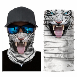 Nákrčník | šátek - bílý tygr