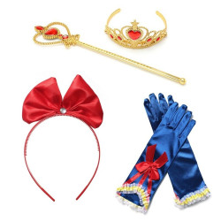 Dětské dívčí šaty Sněhurka a doplňky