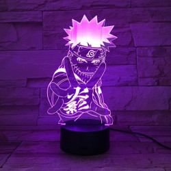 3D LED Lampička Naruto Uzumaki