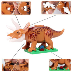 Figurky Jurský Svět Dinosauři k LEGO 12 ks Triceratops