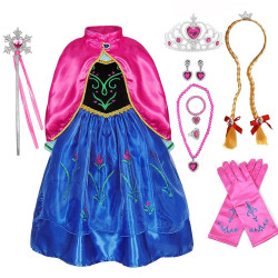 Dětské dívčí šaty Anna Ledové Království a doplňky 100 - 140