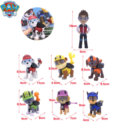 Figurky Tlapková Patrola | Paw Patrol 7 ks rozměry