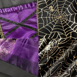 Dívčí šaty čarodějnice Halloween a klobouk 110 - 130