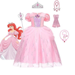 Dětské dívčí šaty princezna Ariel a doplňky