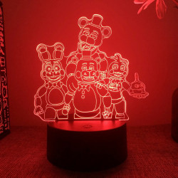 3D LED Lampička FNAF